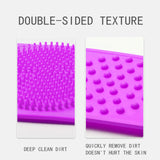 2 X Silicone Back Scrubber for Shower Silicone Bath Body Brush Easy to Clean Exfoliating Silicone Bath Body Brush Silicone Body Scrubber for Women