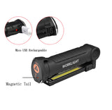 COB LED Tactical Flashlight USB Rechargeable Torch Waterproof Work Light Magnetic Lanterna Hanging Lamp for Night Lighting