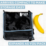 Suitcase Organizer | Pack More in Your Large or Carry on Luggage | Unpack Instantly with These Compression Packing Cubes for Suitcases | Hanging Shelf Organizer for Closet (Black) (Carry-On)